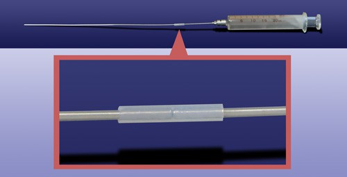 延長チューブ取付例